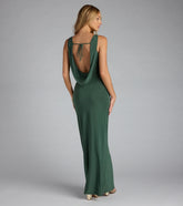 Little Bit Of Drama Low Back Maxi Dress